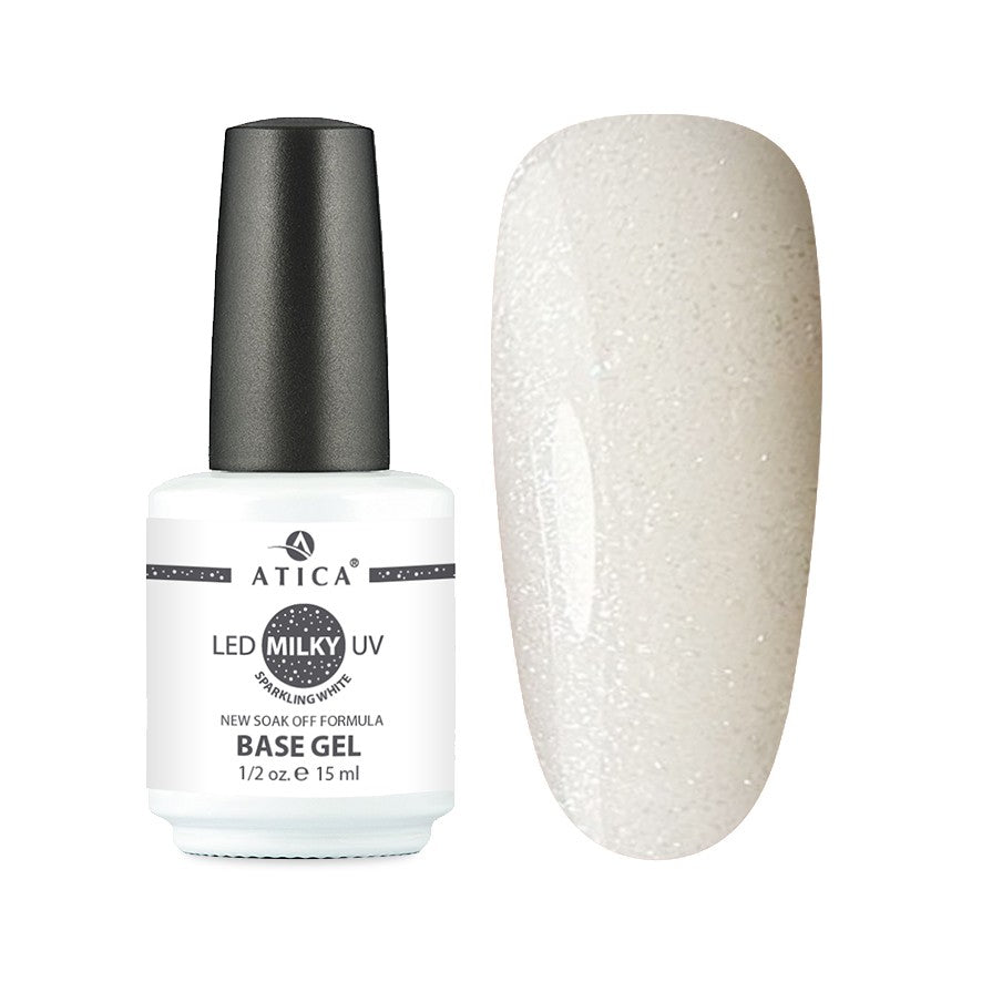 Base Gel Milk Sparkling (White fiber - with shimmer)