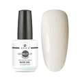 Base Gel Milk Sparkling White fiber 15ml with shimmer