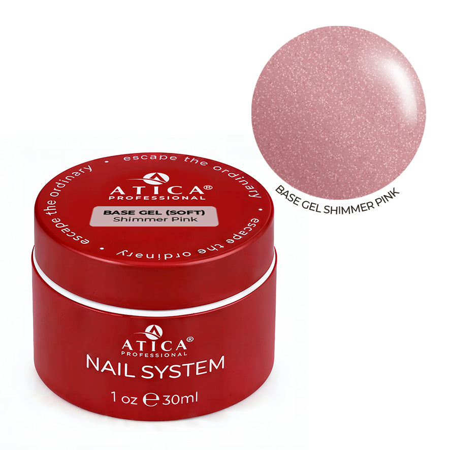 Base Gel Pink Shimmer 30 ml(soak off)
