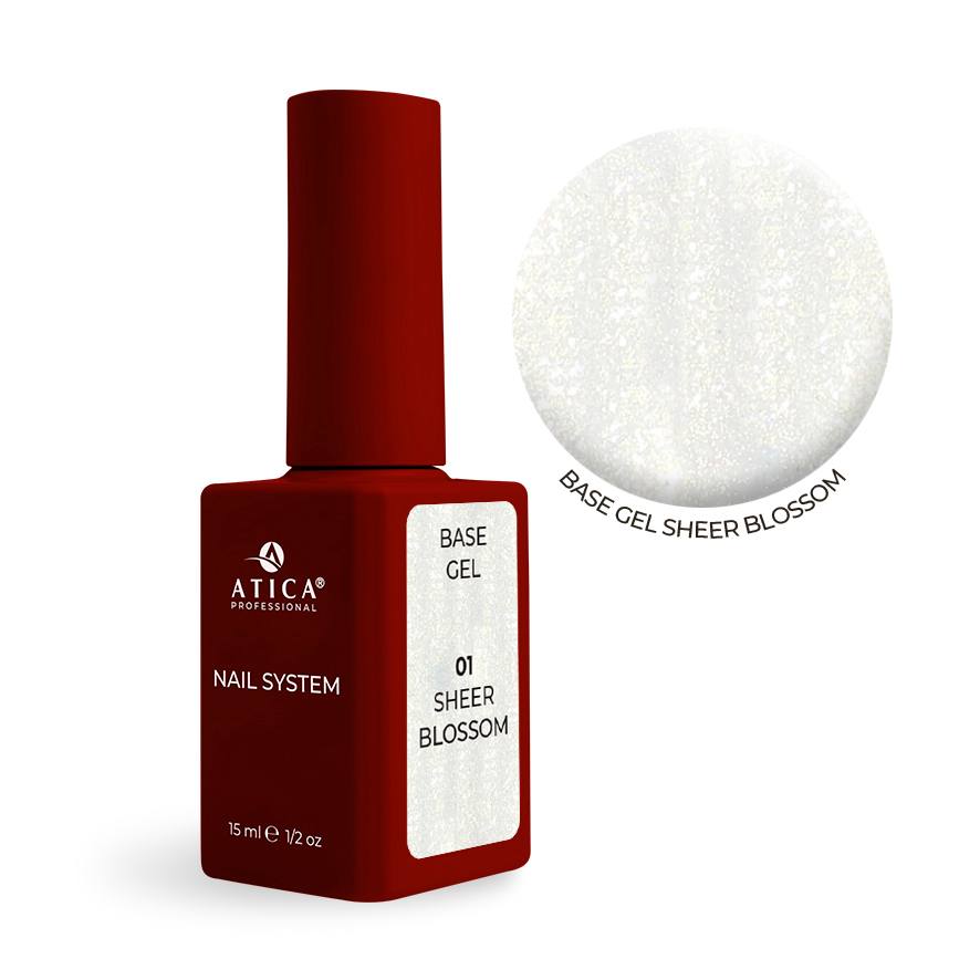 Base Gel 01 Sheer Blossom 15 ml(soak off)