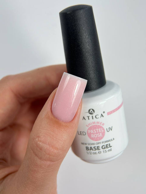 Base Gel Pastel Rose with shimmer