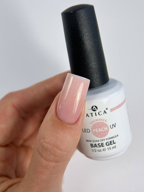 Base Gel Shimmer Peach 30 ml(soak off)